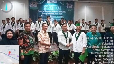 Bayu Pratama Resmi Pimpin HMI Cabang Palembang, Dihadiri PB HMI dan Tokoh Daerah